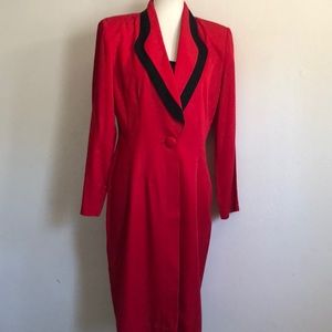 Red/Black Business Dress